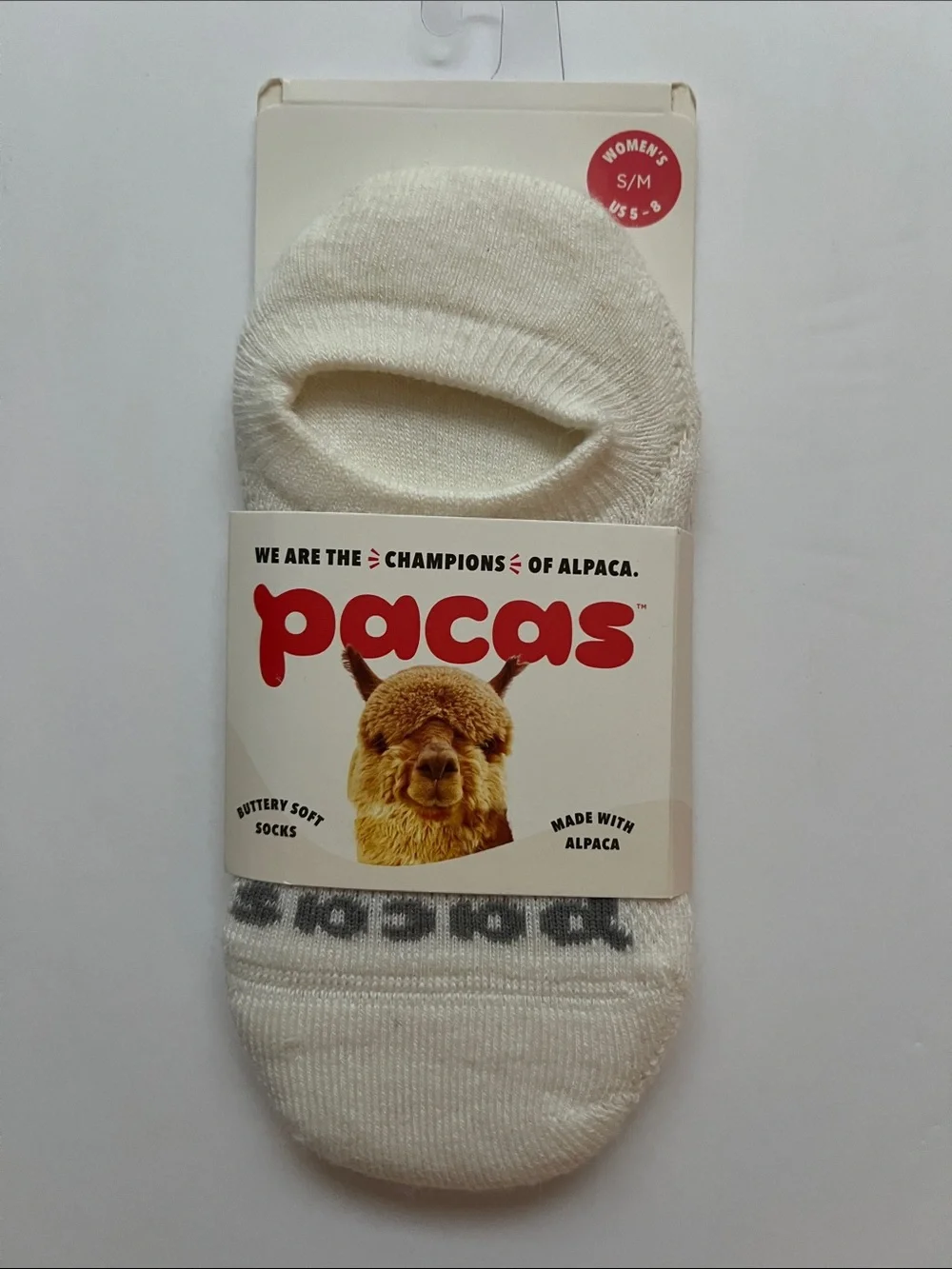 Pacas Cream Low-Profile Dog Socks — Soft No-Show Pet Socks